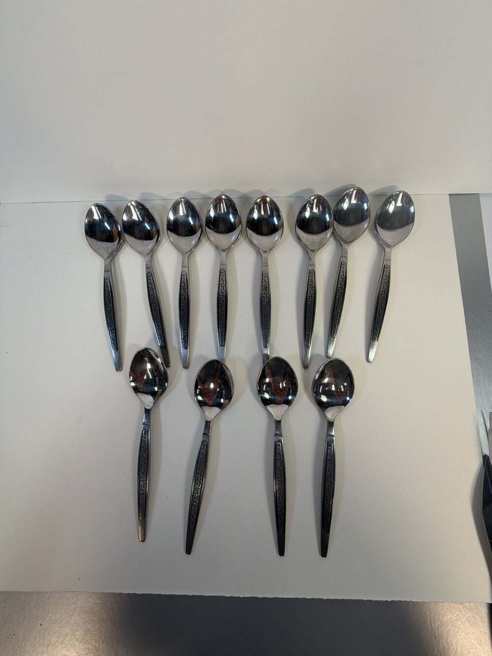 Set of‎ 12 Arthur Salm ASF3 Dynasty Stainless Steel Teaspoons 6.125 inch Japan